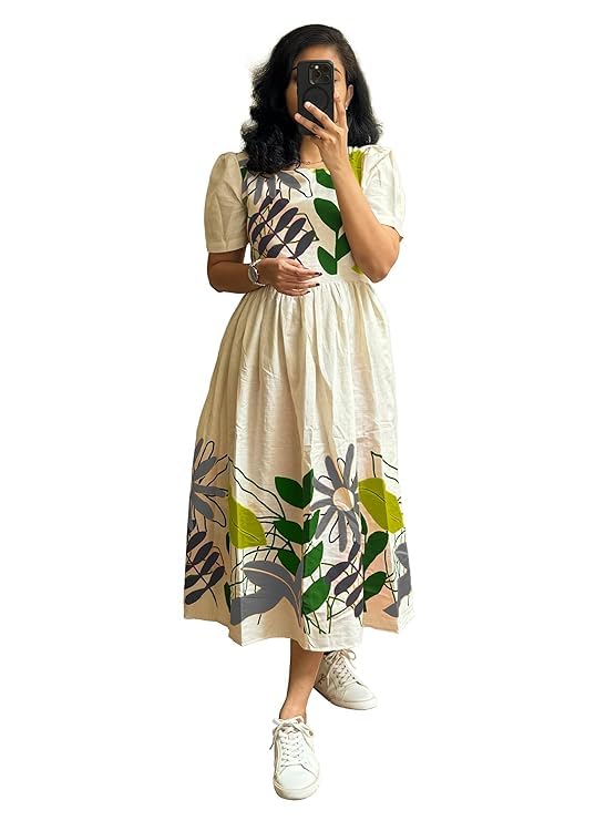 TOPLOT Women’s Co-ord Set | Button-up, Loose-fit top with Artistic Abstract Prints| Relaxed Loose Fit Design | Stylish Matching Set with Easy