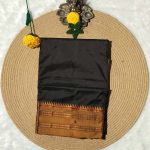 Black Mangalgiri Pattu Saree with Traditional Retta-Petta Border