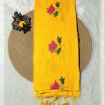 MulMul Cotton Flower Buti Saree